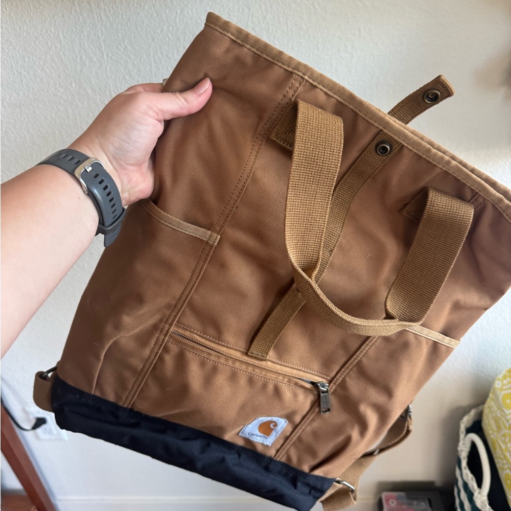 Carhartt Brown Backpack Durable Canvas Everyday Use